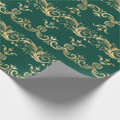 Elegant Golden Scroll wrapping papier (Hoek)