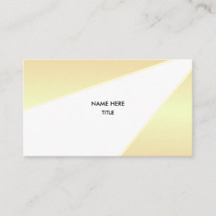 Elegant Golden Shades & White Visitekaartje