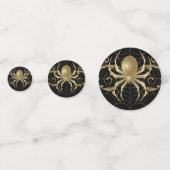 Elegant Golden Spiders Confetti (Voorkanten)