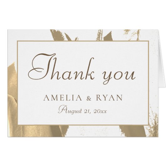 Elegant Golden Tulip Floral Weddenschap Hartelijk  (Voorkant Horizontaal)