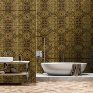 Elegant golden w/out uw Initiaal Behang