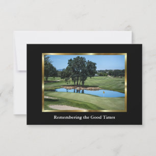 Elegant Golf Course Sympathikaart voor Golfer Kaart