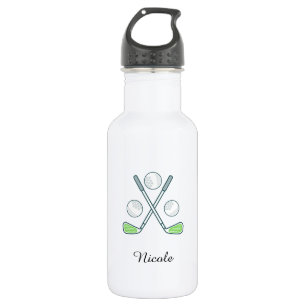 Elegant Golf Design Girls Name Golfer Sport Theme Waterfles