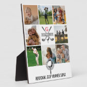 Elegant Golf Monogram Collage Design Fotoplaat (Zijkant)