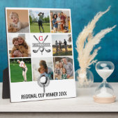 Elegant Golf Monogram Collage Design Fotoplaat (Zijkant)