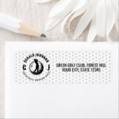 Elegant Golf Monogram Design Etiket (Insitu)