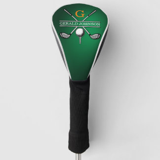 Elegant Golf Monogram Design Golfheadcover