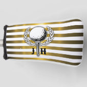 Elegant Golf Monogram Design Golfheadcover (Voorkant)
