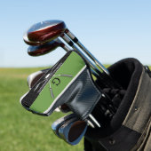 Elegant Golf Monogram Design Golfheadcover (Insitu)