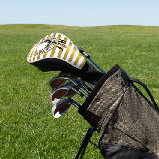 Elegant Golf Monogram Design Golfheadcover (Insitu)