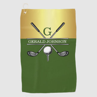 Elegant Golf Monogram Golfhanddoek