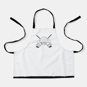 Elegant Golf Theme Design & Player's Name Golfer Schort