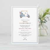 Elegant Golf Tournament  Invitation (Debout devant)