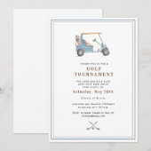 Elegant Golf Tournament  Invitation (Devant / Derrière)