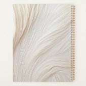 Elegant, golven, monogram planner (Achterkant)