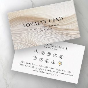 Elegant, Golven, Salon, Loyaliteit Visitekaartje