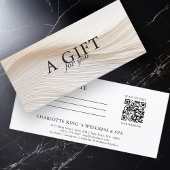 Elegant, Golven, Salon, QR-code, Cadeaubon