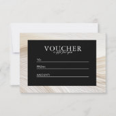 Elegant, golven, salon, voucher, cadeaubon (Voorkant)