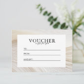 Elegant, golven, salon, voucher, cadeaubon (Staand voorkant)