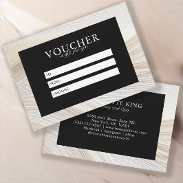Elegant, golven, salon, voucher, cadeaubon