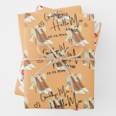 Elegant Goodbye Miss Hallo Mrs Vrijgezellenfeest Inpakpapier Vel (In situ)