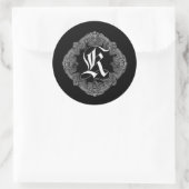 Élégant Goth Initial K Sticker (Sac)