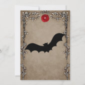 Elegant Gothic bruiloft behalve de datum Uitnodigi Kaart (Achterkant)