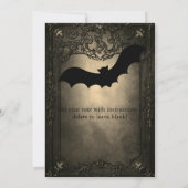 Elegant Gothic bruiloft met uitzondering van de da Kaart (Achterkant)