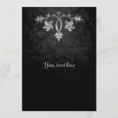 Elegant gothic donker romance bruiloft programma (Achterkant)