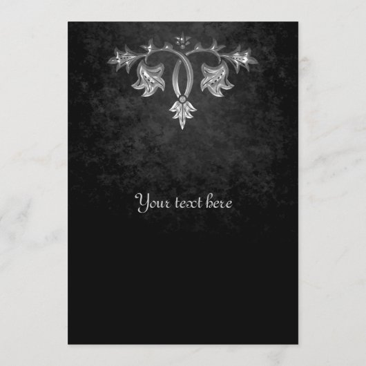 Elegant gothic donker romance bruiloft programma (Achterkant)