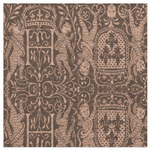Elegant Gothic Fleur de Lys Chateau Style Stof