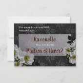 Elegant Gothic Glam Aanvraag Kaart (Voorkant)