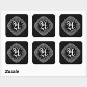 Elegant Gothic Initiaal A Sticker (Vel)