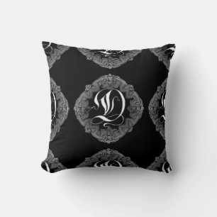 Elegant Gothic Initiaal D Sierkussen