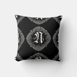 Elegant Gothic Initiaal N Kussen