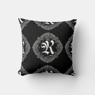 Elegant Gothic Initiaal R Kussen