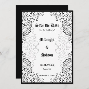 Elegant gothic  Lijst Save the Date