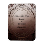 Elegant Gothic Save The Date Bruiloft Magneet (Verticaal)