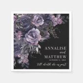 Elegant Gothic Wedding Servet (Voorkant)