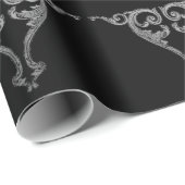 Elegant Gothic wervelontwerp Cadeaupapier (Rol Hoek)