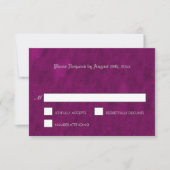 Elégant gothique halloween violet mariage carte RS (Devant)