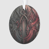 Elegant gotisch acryl Ornament (voorkant)