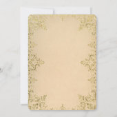 Elegant Goud 2025 Afstudeerfeest Kaart (Achterkant)