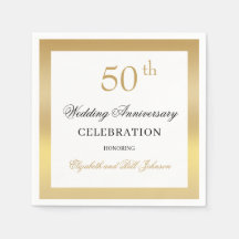 Elegant Goud 50ste Huwelijksjubileum