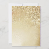 Elegant goud 50ste verjaardag kaart (Achterkant)