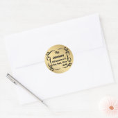 Elegant Goud Aangepaste Adres Seal Stickers (Envelop)