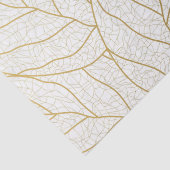 Elegant goud aardeachtig blad genot tissuepapier (Detail)