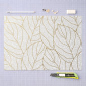 Elegant goud aardeachtig blad genot tissuepapier (Craft)