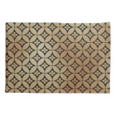 Elegant Goud Abstract Bloemencirkels Patroon | Kussensloop (Achterkant-Links)