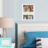 Elegant Goud Afstuderen Collage Afstuderen Keepsak Folie Afdrukken (Insitu (Slaapkamer))